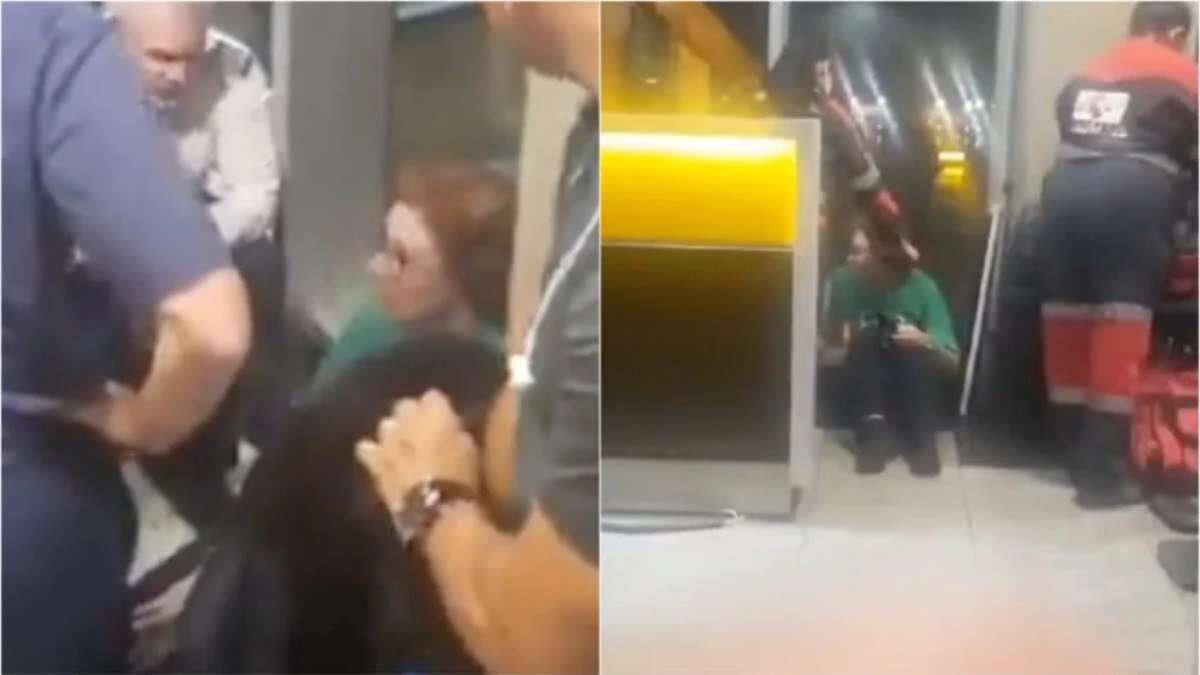 Vídeo: Carla Zambelli desmaia em aeroporto de SP