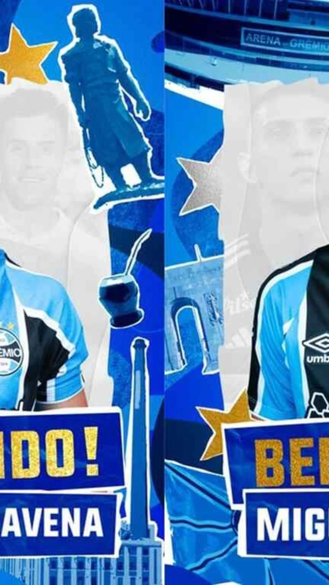 Grêmio desembolsa R$ 32,6 milhões e anuncia dois reforços. Conheça os jogadores
