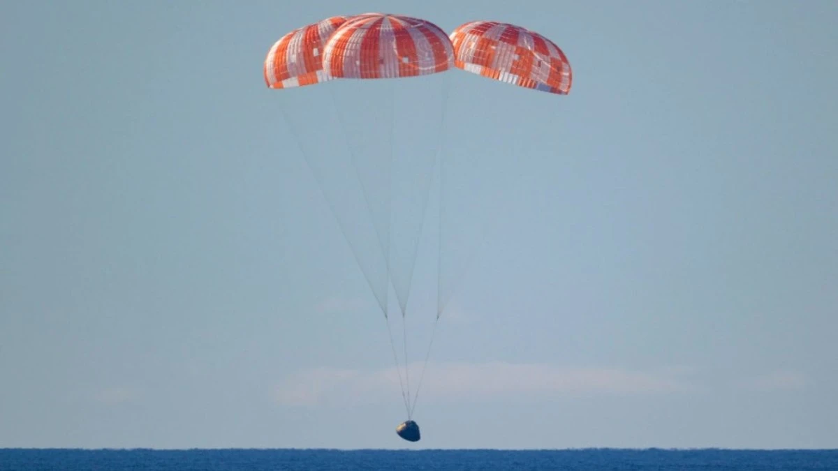 Paraquedas da cápsula Orion revela segredo; veja como funciona