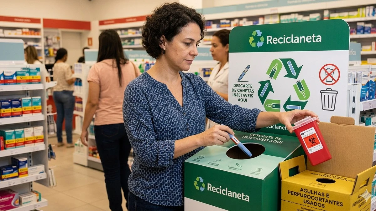 Programa recolhe e recicla milhares de canetas emagrecedoras