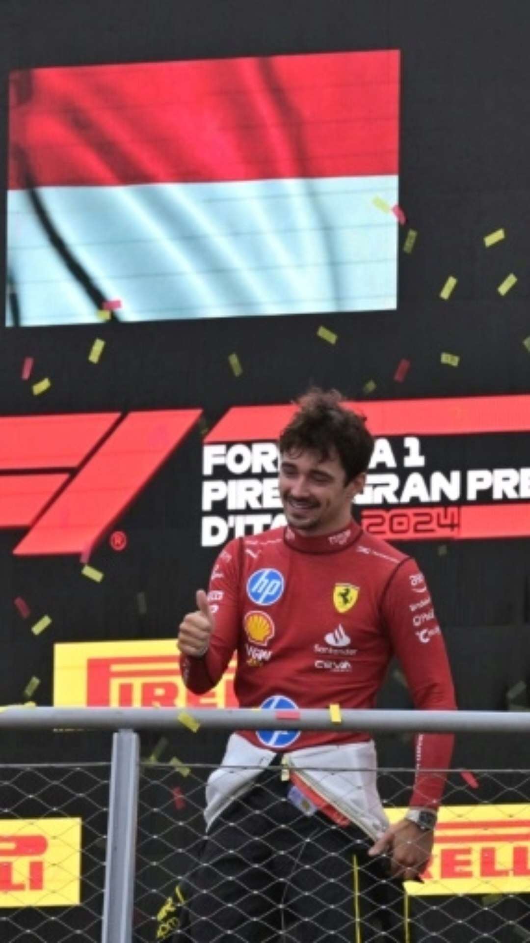 Charles Leclerc vence GP de Monza de F1 à frente das McLaren