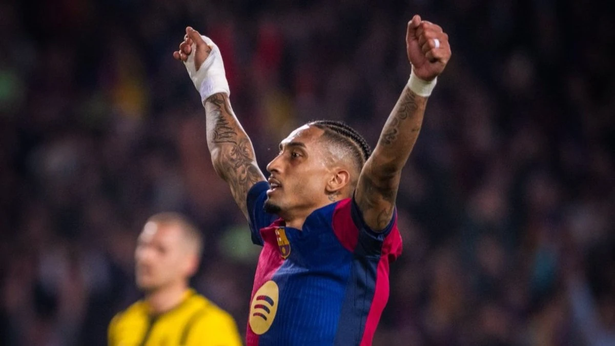 Raphinha se aproxima de recorde de Cristiano Ronaldo na Champions