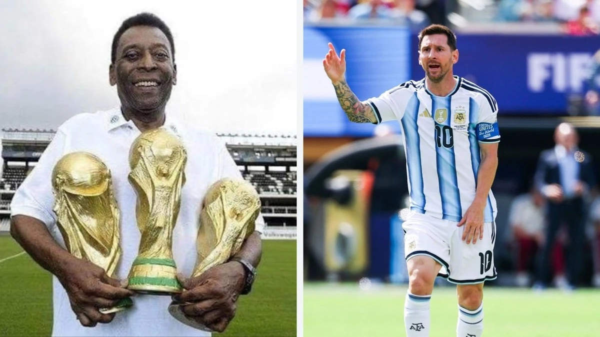 Com perda de Messi, brasileiros exaltam Pelé nas redes