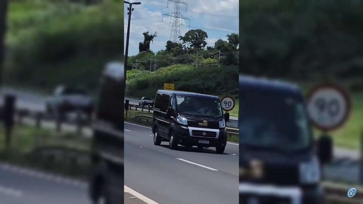 Motos e viaturas escoltam corpo de Vigilante Rodoviário; vídeo