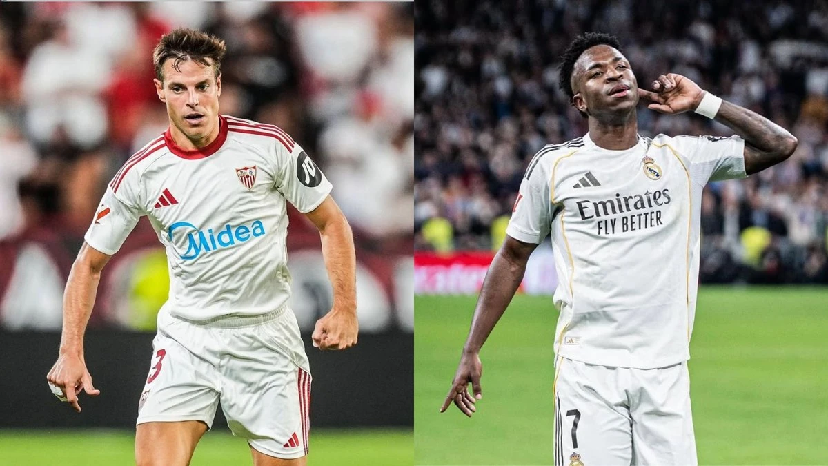 Sevilla tenta garantir permanência contra Real Madrid de Vini Jr