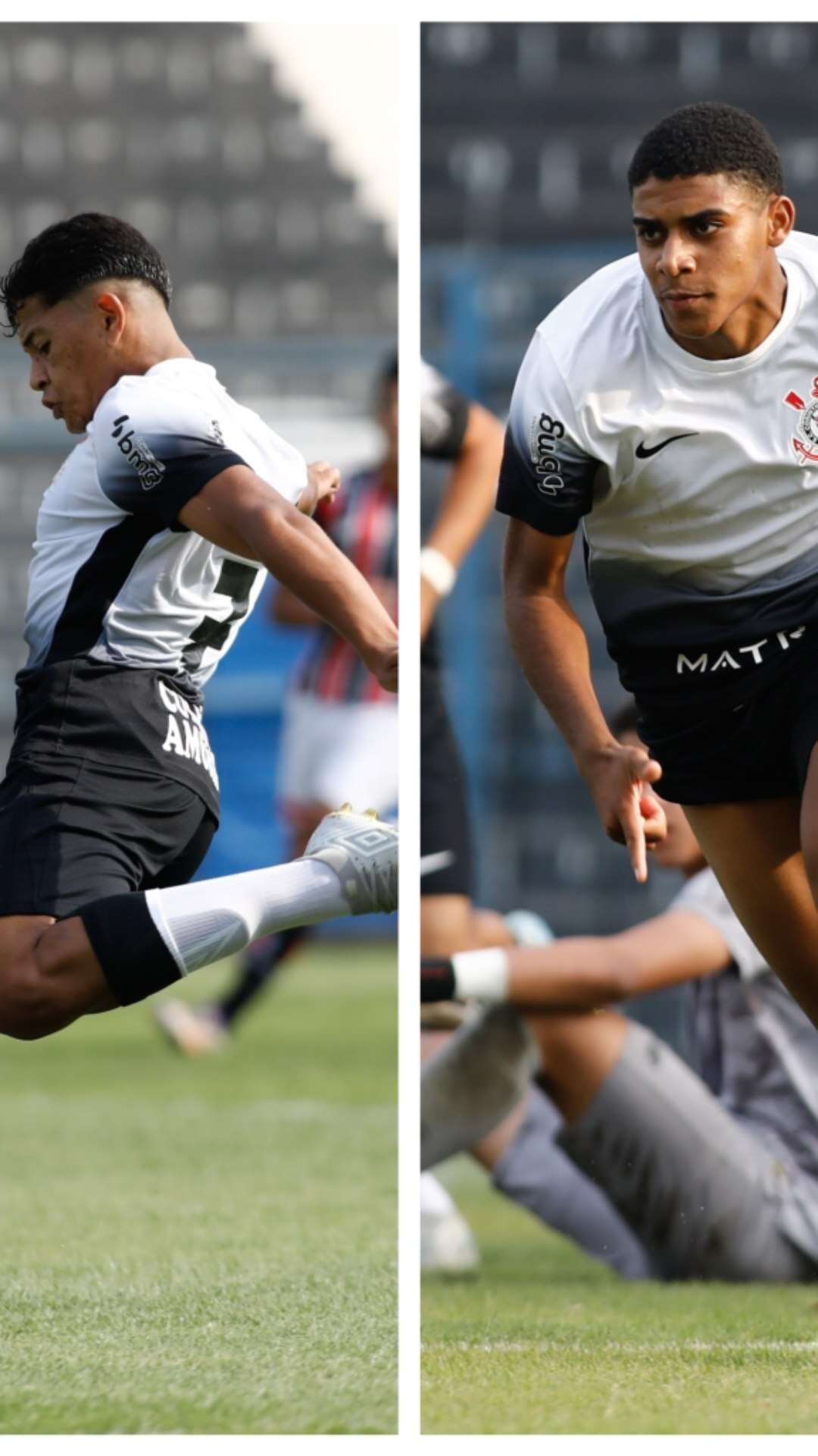 Dupla decisiva do Corinthians, Luiz Fernando e Gui Negão valorizam vantagem na semifinal do Paulista sub-17