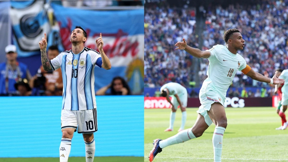 Na caça de Fontaine, Mbappé e Messi precisarão de feito de Pelé