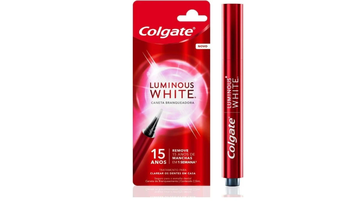 Caneta Colgate faz mágica e clareia os dentes por quase R$ 100