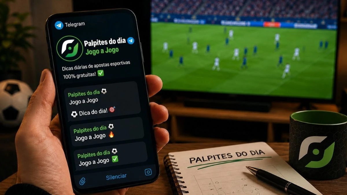 Conheça o canal gratuito no Telegram com dicas diárias de apostas