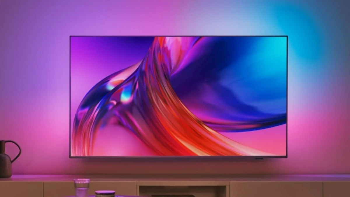 Philips 75” 4K com ambilight: Smart TV que virou cinema em casa