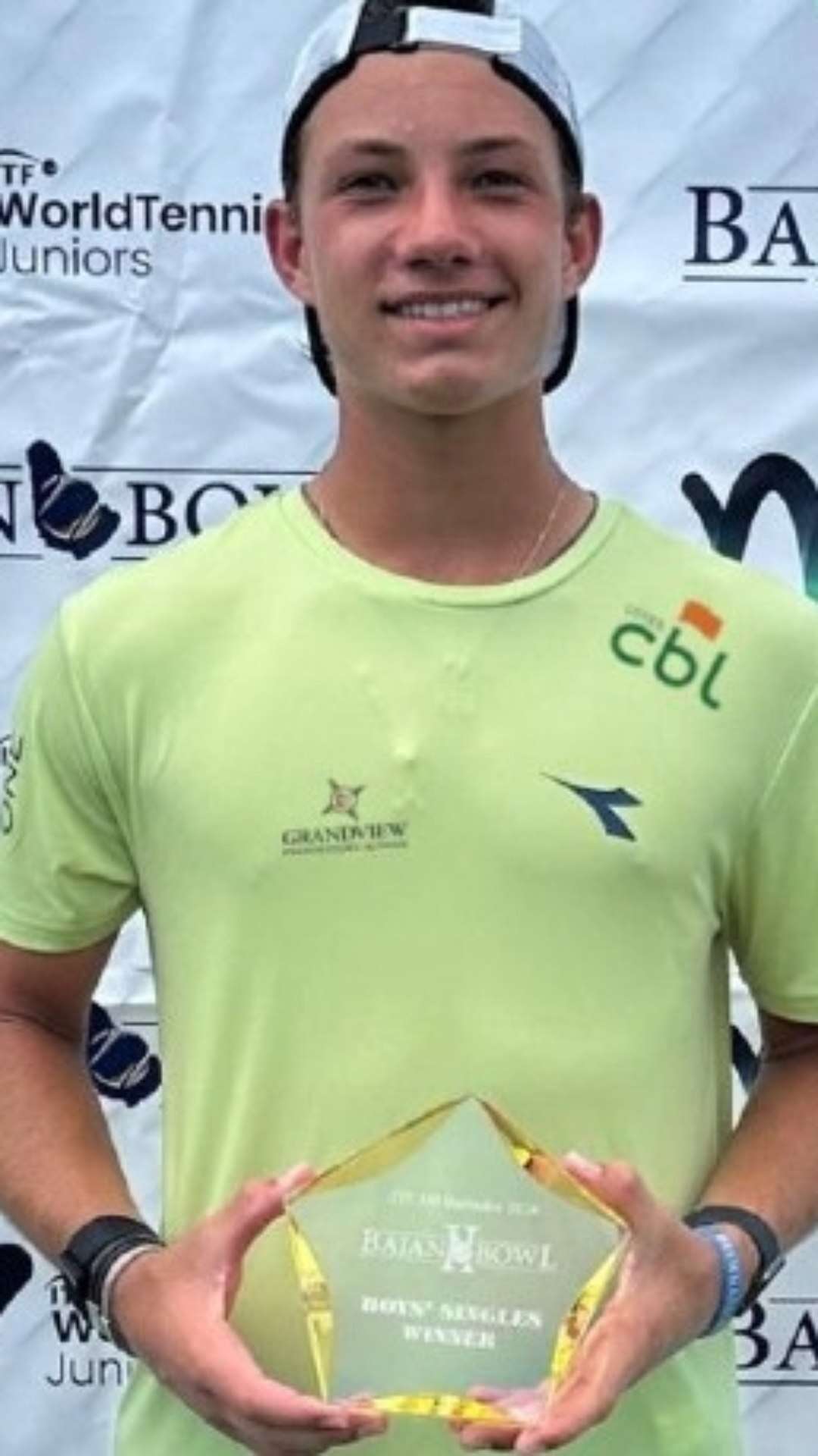 Capixaba Victor Pignaton, de 14 anos, é campeão do ITF em Barbados