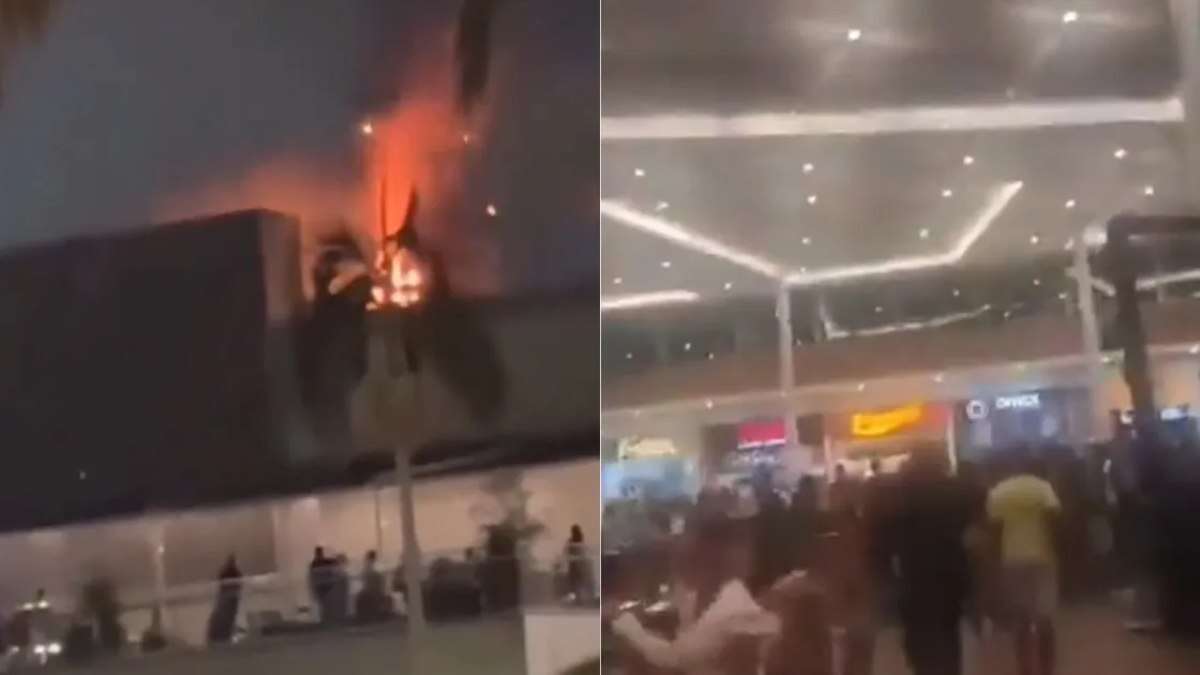 Vídeo: incêndio no Burger King gera pânico em shopping no Rio de Janeiro