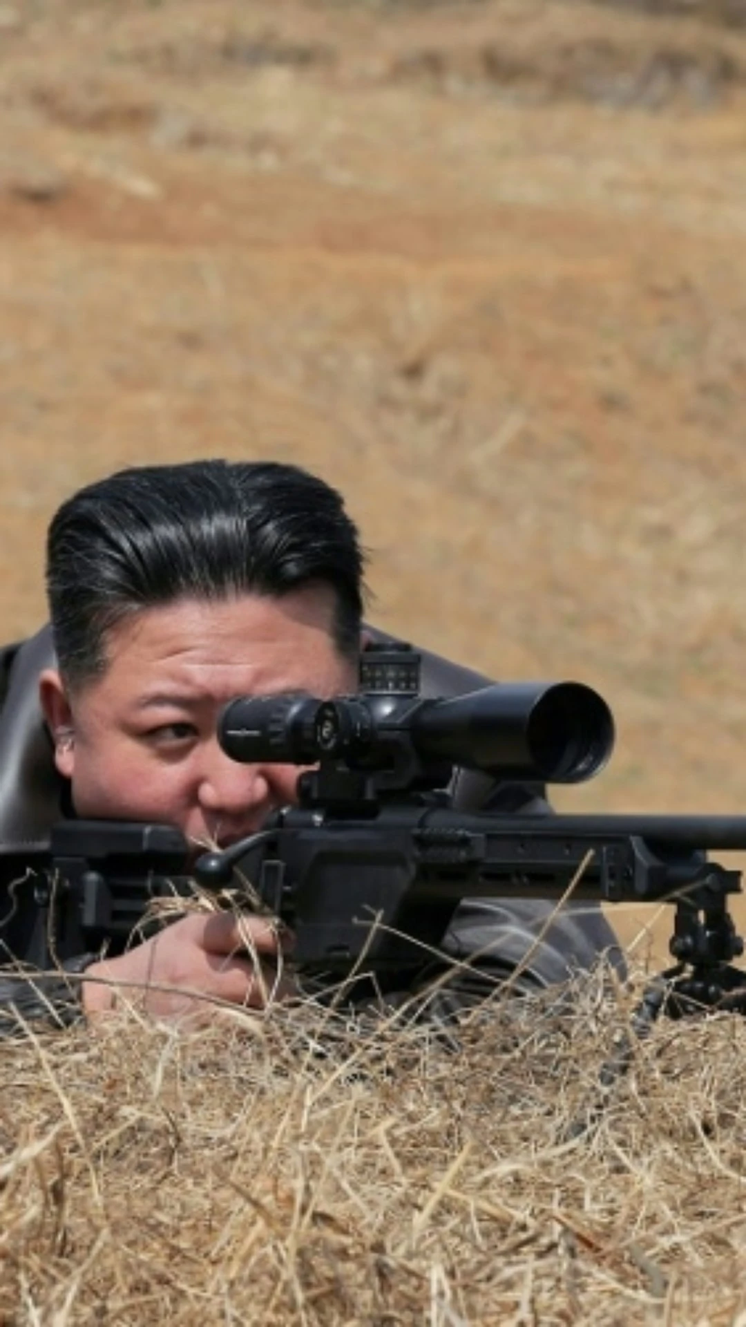 Líder da Coreia do Norte dispara rifle em visita a soldados
