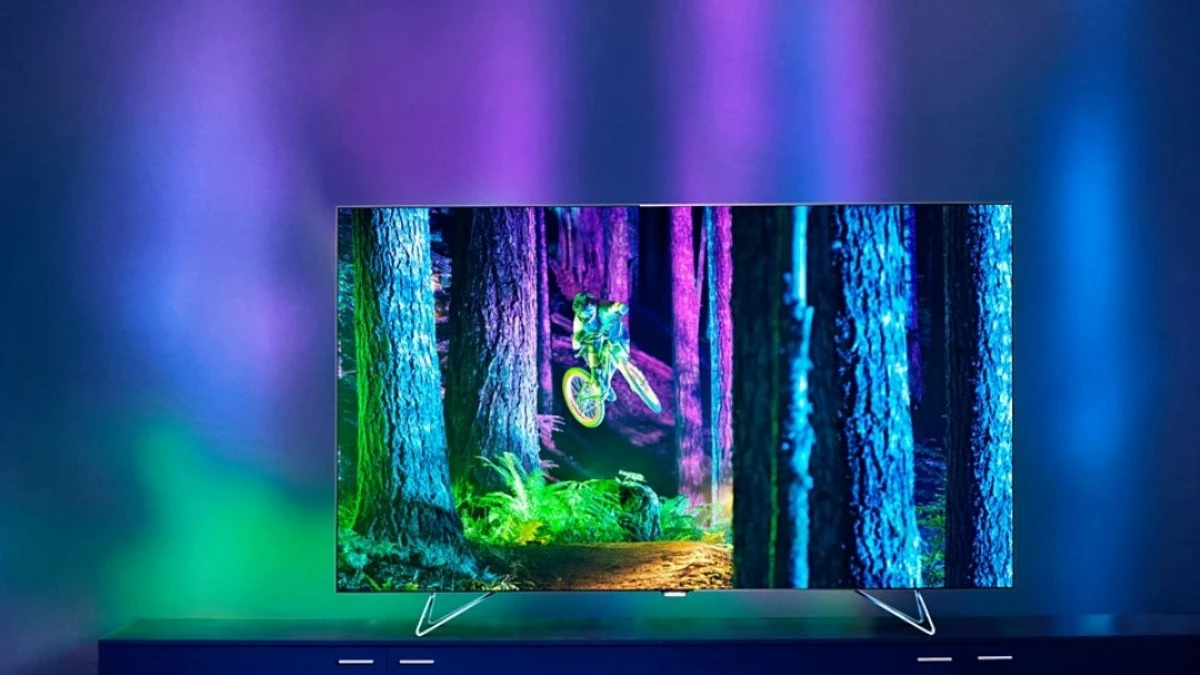 Smart TV que faz show de luzes na parede promete visual de cinema