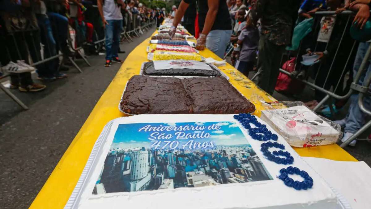 470 anos de SP: bolo de aniversário do Bixiga volta a ser distribuído