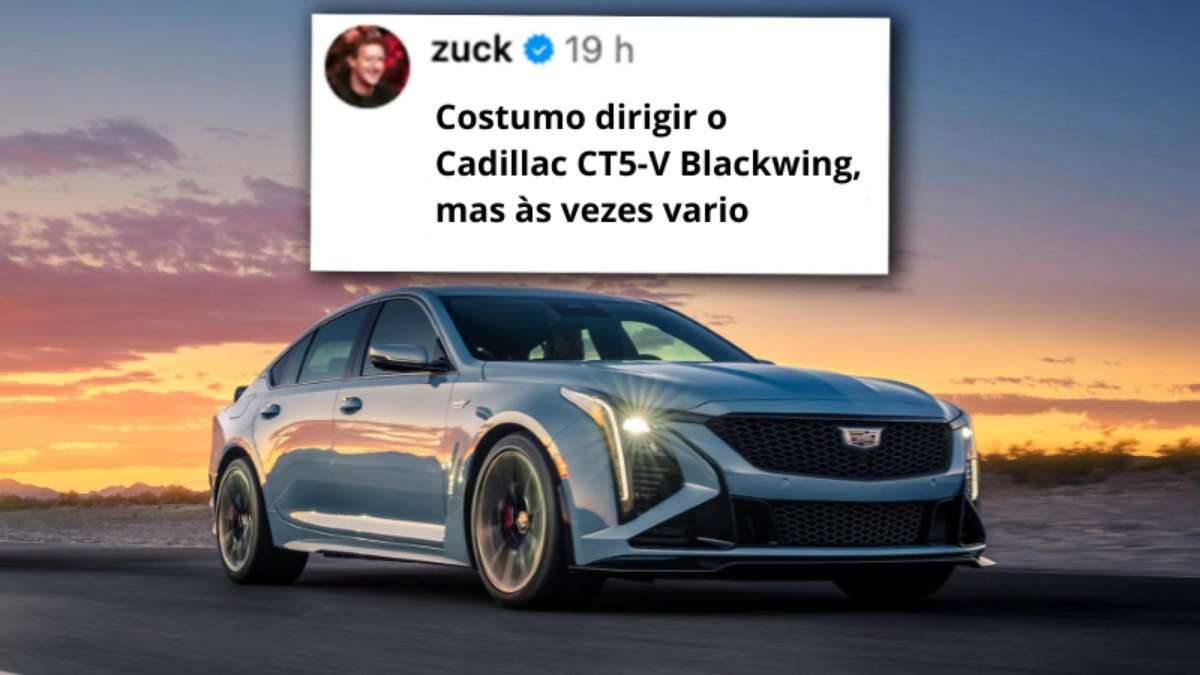 Mark Zuckerberg revela que dirige descolado Cadillac
CT5-V Blackwing