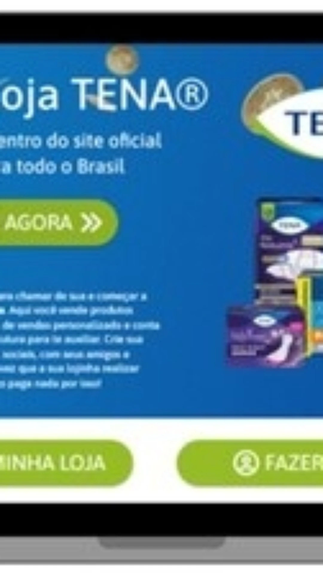 Minha Loja TENA apoia empreendedorismo digital como plataforma de venda direta