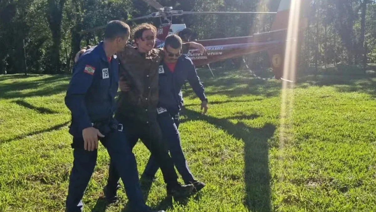 Trilheiro desaparecido há seis dias é
resgatado com vida em SC