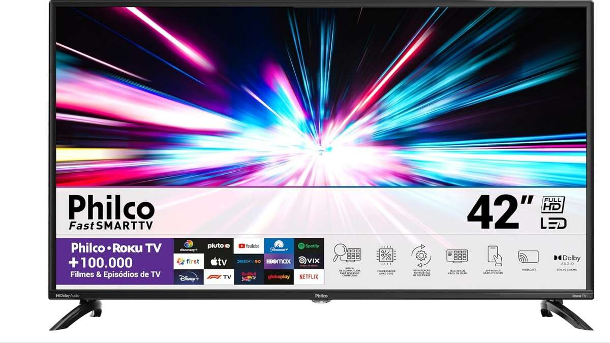 Smart TV Philco Roku 42 surge com desconto de mais de R$ 500