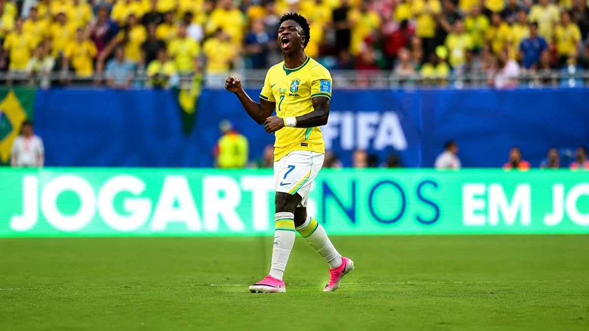 Árbitro impediu Vini Jr. de igualar marca de Pelé em Copas