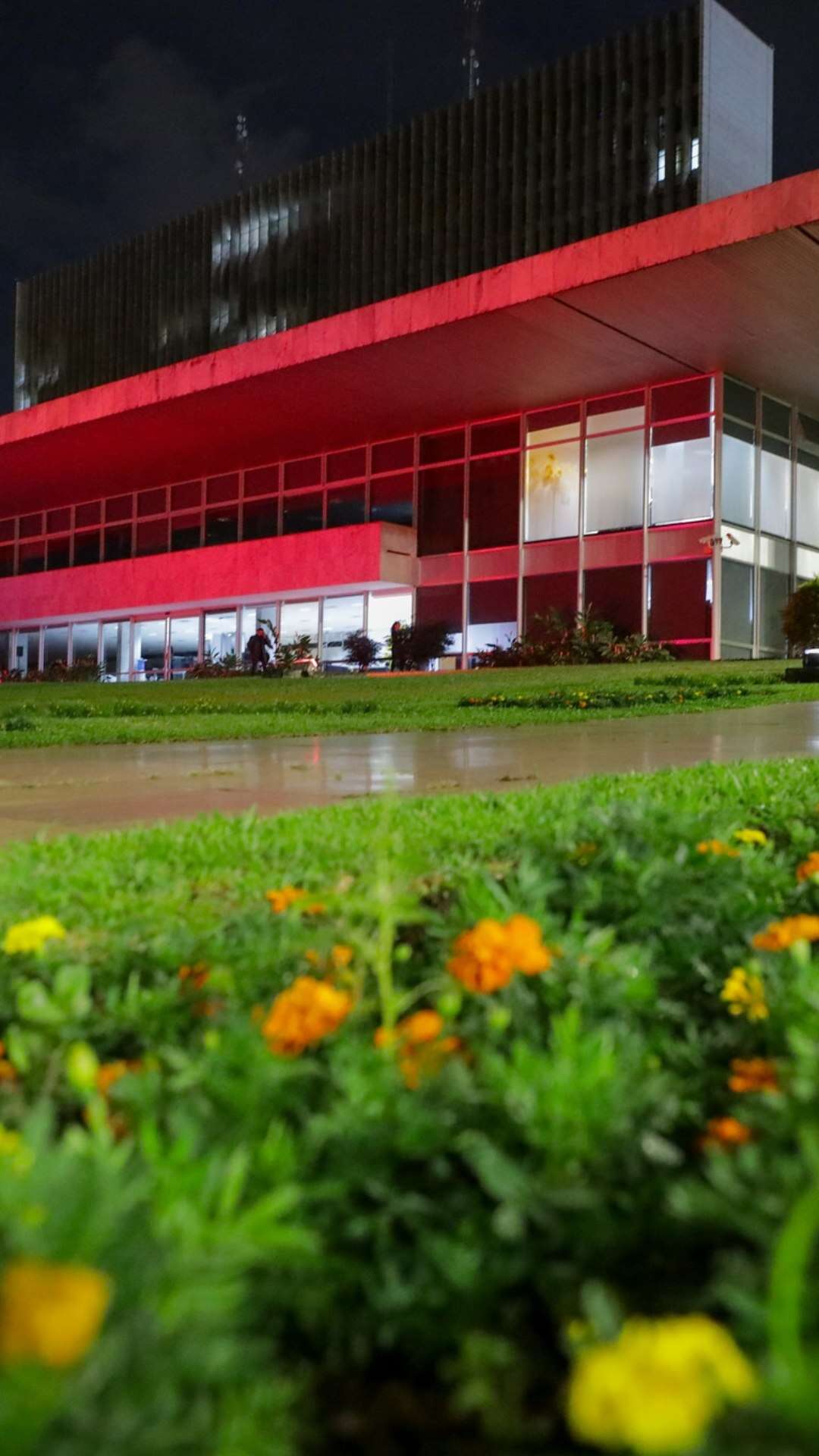 Palácio do Buriti é iluminado com a cor rosa para alertar sobre câncer de mama