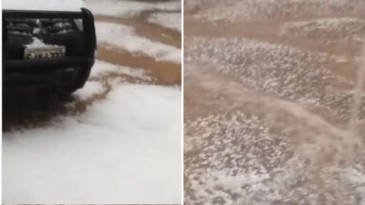 Temporal com granizo paralisa buscas por escoteiro Marco Aurélio