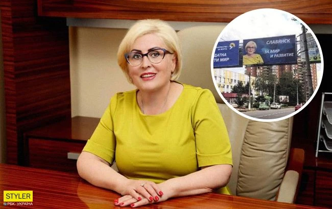 Скандальна Штепа зібралася в мери Слов'янська: в місті з'явилися білборди російською мовою