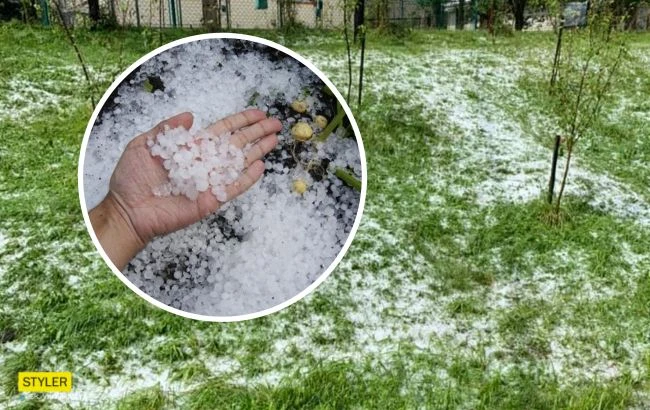 Український курорт накрив сильний град: фото і відео наслідків негоди