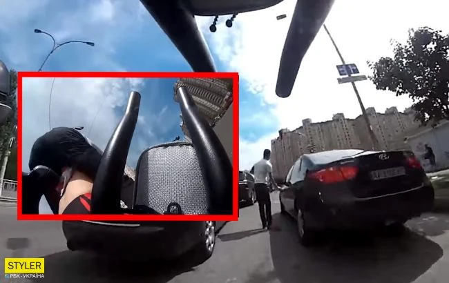 У Києві водій-неадекват побив велосипедиста: відео потрапило в мережу