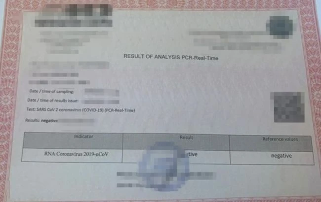 У Черкасах викрили схему із фейковими COVID-довідками для подорожей