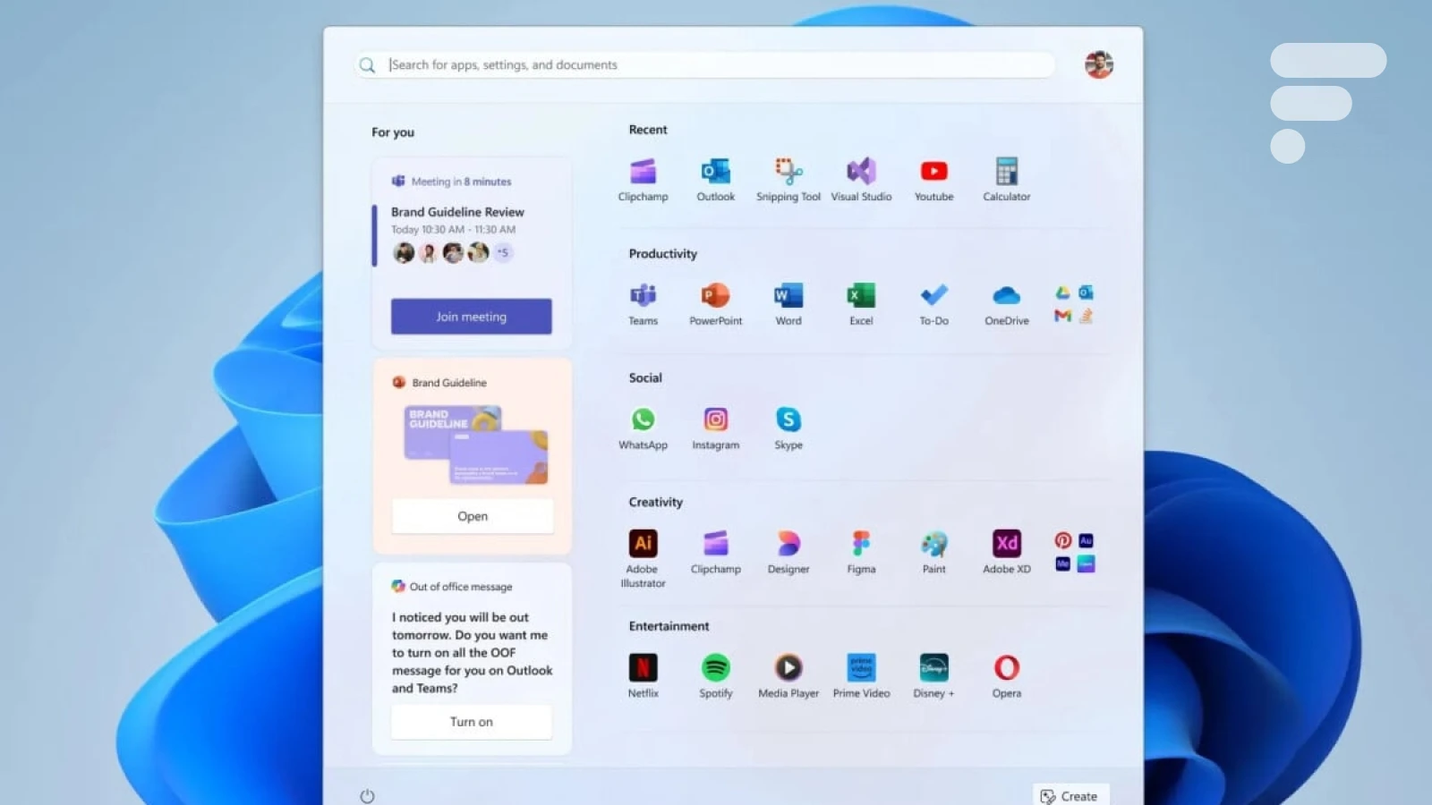 Comment Microsoft a failli modifier le menu Démarrer de Windows 11 : voici les 5 concepts jetés à la poubelle