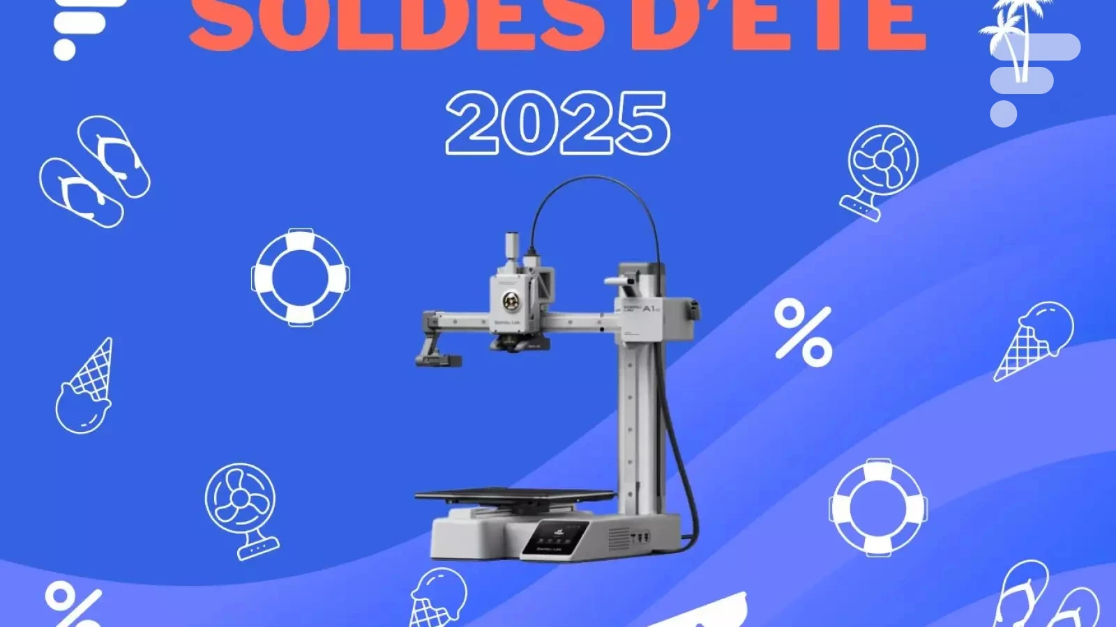 Les soldes d’été permettent de se lancer dans l’impression 3D avec un petit budget : la Bambu Lab A1 mini est à -43 %