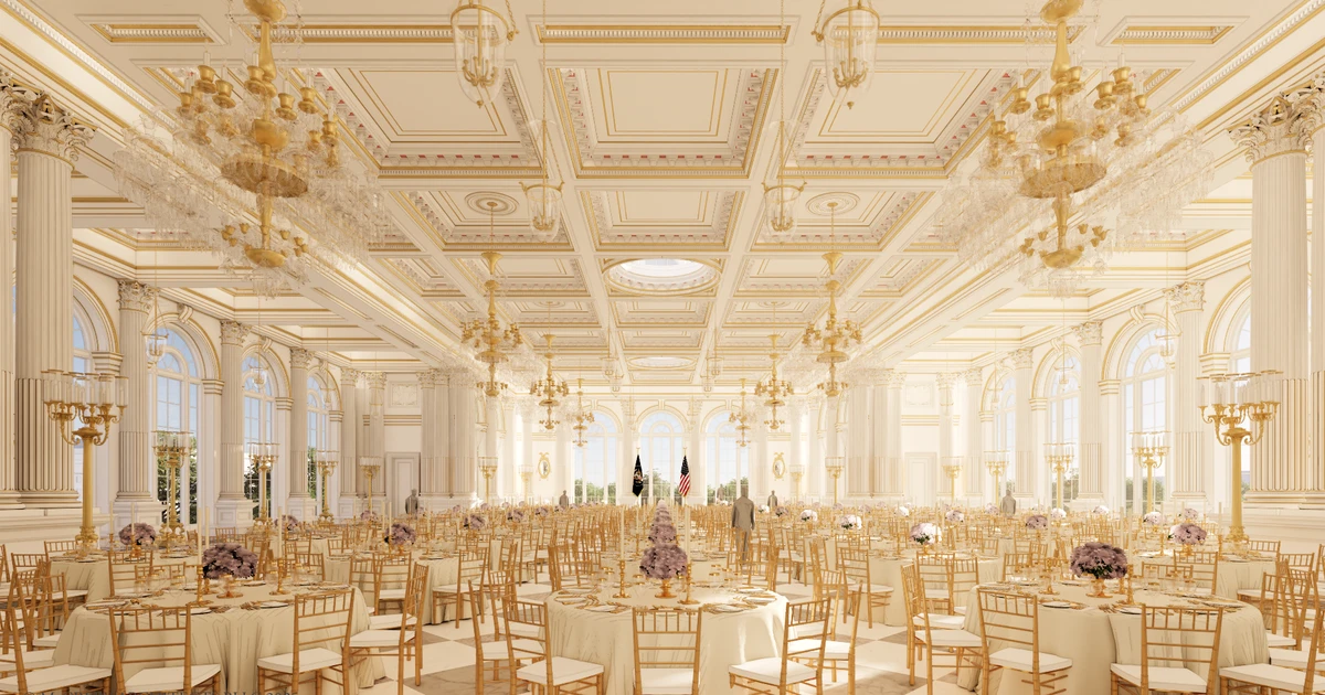 90,000-square-foot ballroom to be constructed in White House's East Wing