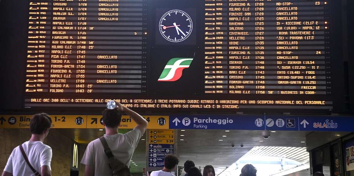 È stato indetto uno sciopero nazionale dei treni per sabato 12 e domenica 13 ottobre