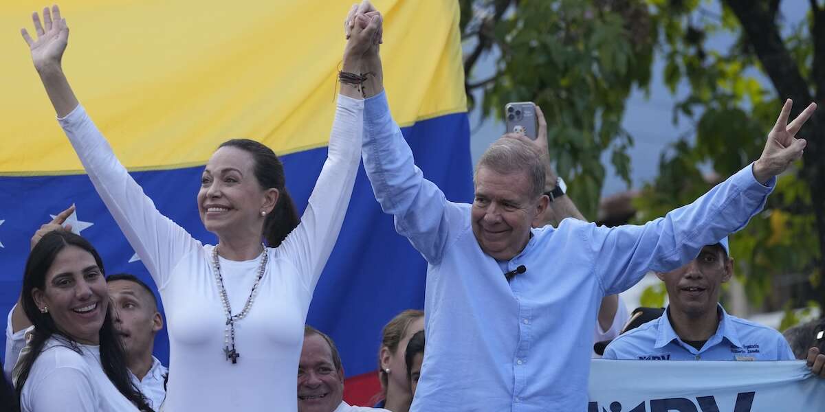 Gli oppositori venezuelani María Corina Machado ed Edmundo González Urrutia hanno vinto il Premio Sakharov per la libertà di pensiero