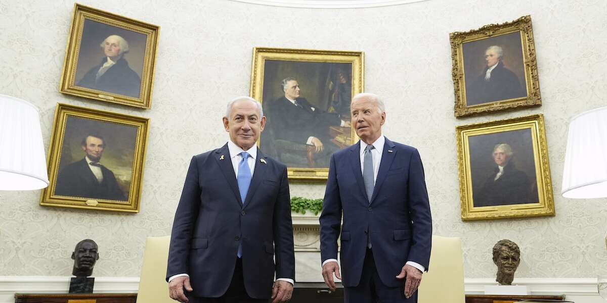 Il fallimento di Joe Biden con Benjamin NetanyahuIn un anno di guerra il presidente statunitense ha provato a influenzare in molti modi il primo ministro israeliano, senza quasi mai riuscirci