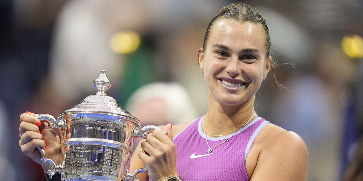 La tennista bielorussa Aryna Sabalenka ha vinto gli US OpenNella finale femminile ha battuto la statunitense Jessica Pegula per 7-5, 7-5: è la sua terza vittoria in uno Slam