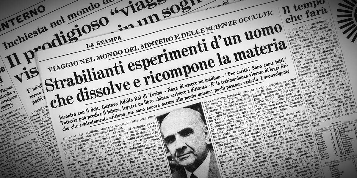 L’irripetibile fama di Gustavo RolMorto 30 anni fa, fu uno dei più citati e confutati protagonisti di un periodo di grande infatuazione dell’Italia per il paranormale