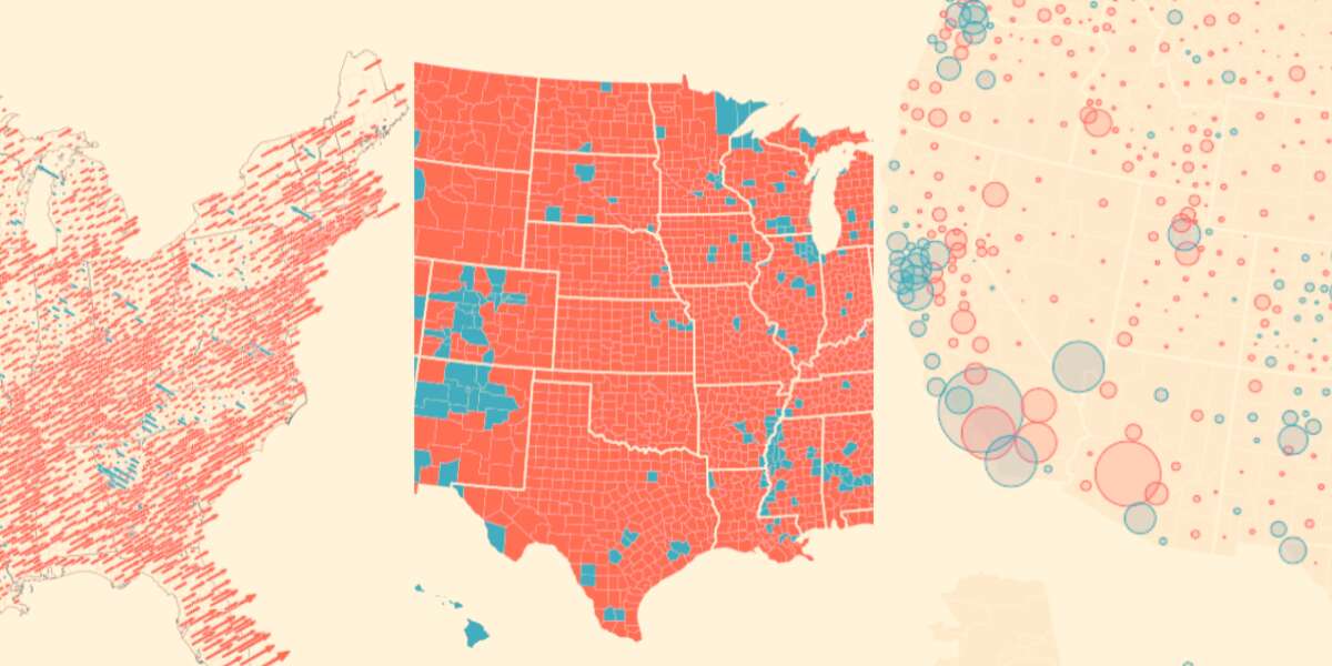 Il voto negli Stati Uniti in tre mappeDove hanno vinto Kamala Harris e Donald Trump, e come sono cambiati i risultati rispetto al 2020