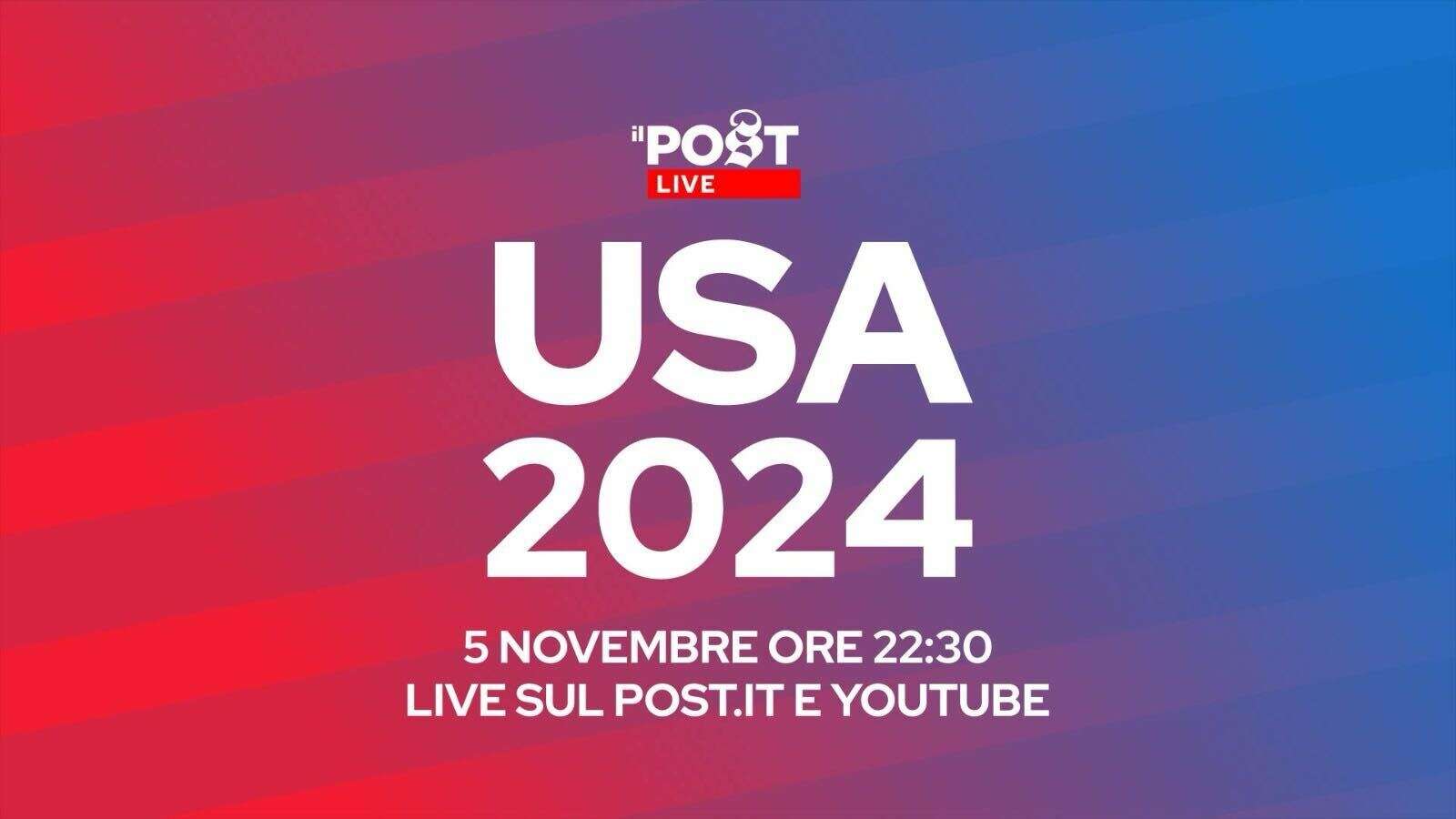 Come seguire la diretta video del Post sulle elezioni statunitensiInizia alle 22:30 (forse anche qualche minuto prima), e andrà avanti finché sarà necessario