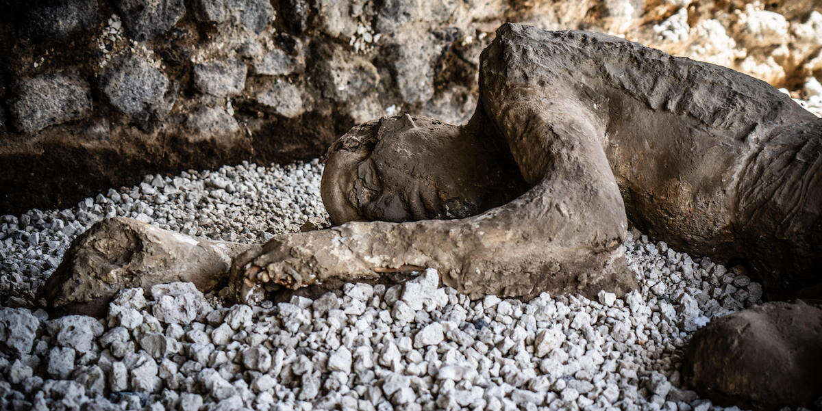 Lo studio che smentisce molte delle cose che pensavamo dei calchi di PompeiPer esempio due individui che si pensava fossero morti in un abbraccio in realtà non sono parenti, stando all'esame del DNA