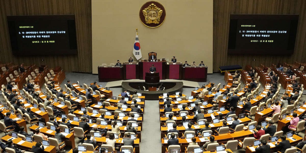 Il parlamento della Corea del Sud ha approvato la legge di bilancio senza il consenso del governo