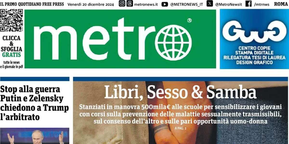 Chiude l’edizione italiana del giornale gratuito “Metro”