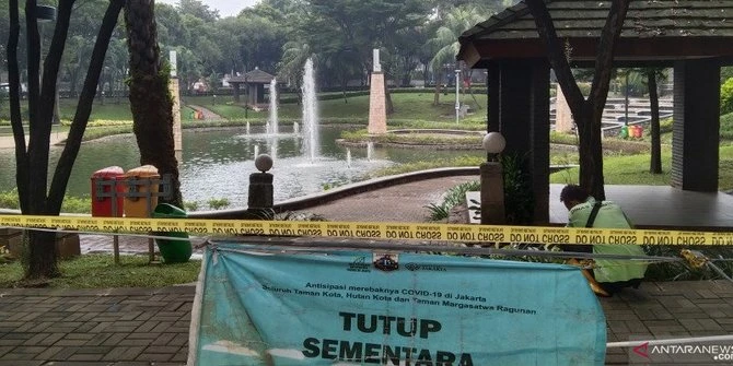 Kasus Covid-19 Naik, 347 Taman di Jaksel Ditutup Antisipasi Kerumunan