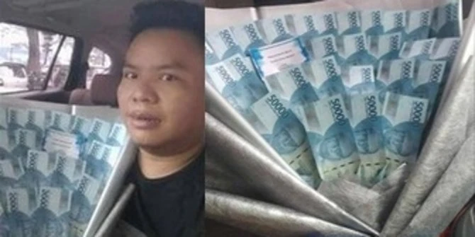 Antar Buket Uang dengan Nominal 'Menggoda Iman', Ojol Ini Bingung Tiba-Tiba Kebelet