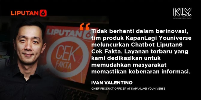 Cek Fakta atau Hoaks dengan Mudah Melalui Chatbot WhatsApp Liputan6 Cek Fakta