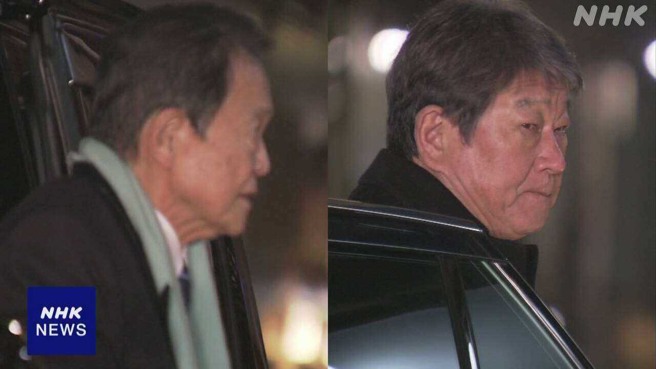 自民 麻生氏と茂木氏 政権運営や参院選への対応めぐり意見交換