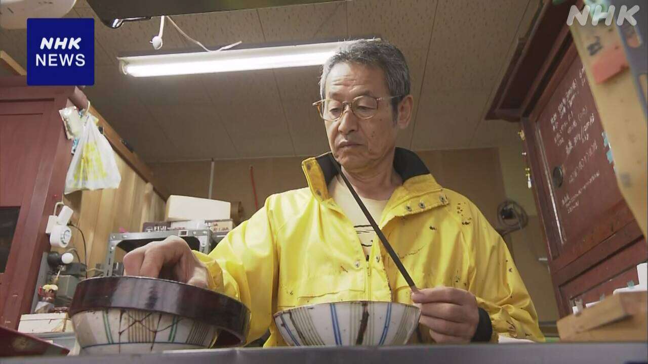 地震と大雨 二重被災の「輪島塗」箸職人 漆塗り再開 石川 輪島