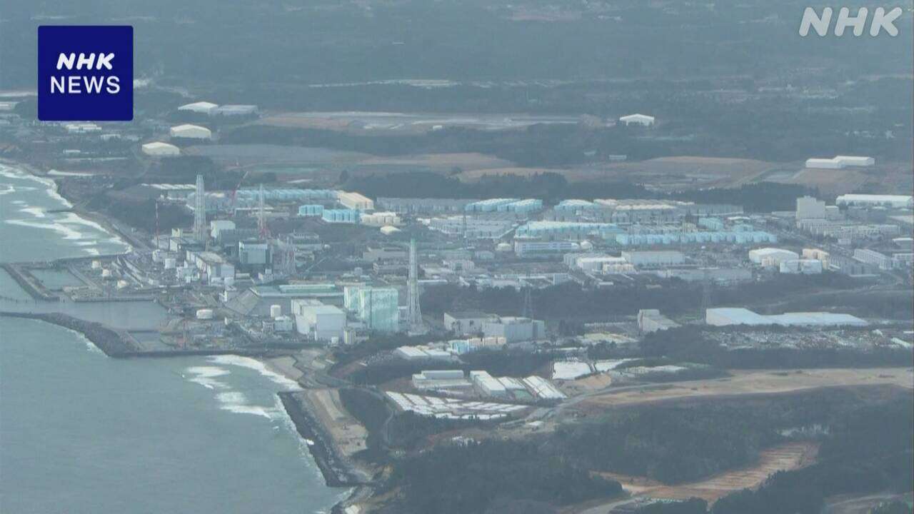 福島第一原発 空になった処理水保管タンクの解体始まる