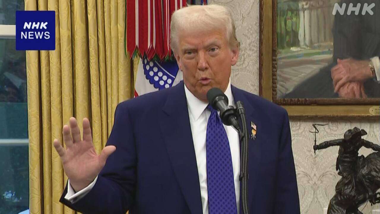 トランプ大統領 “関税で国内の鉄鋼産業が守られる”